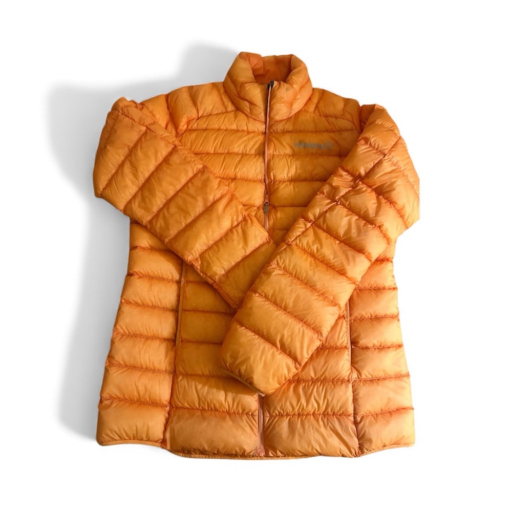 Norrona women’s superlight down puffer jacket L EUC